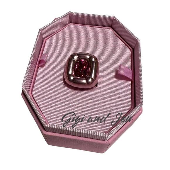 Swarovski Dulcis cocktail ring Cushion cut, Pink  55 / 7 USA - Picture 5 of 7